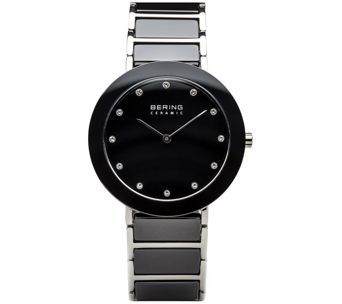 Bering black ceramic 2025 ladies watch