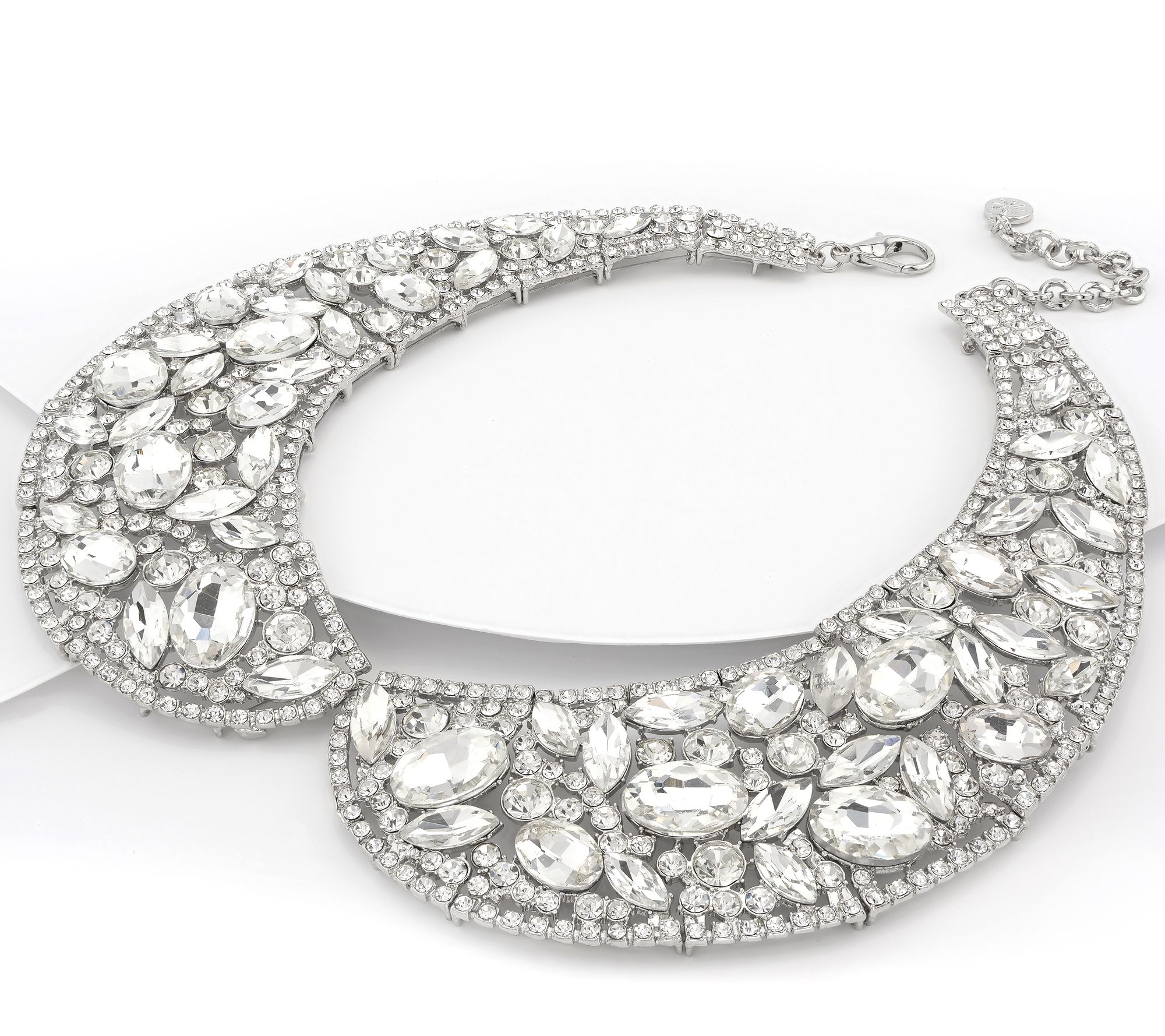 Isaac Mizrahi Live Crystal Collar Necklace - J401685