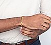 Verve Men's Goldtone Stainless Steel Bold Cur bLink Bracelet, 2 of 2