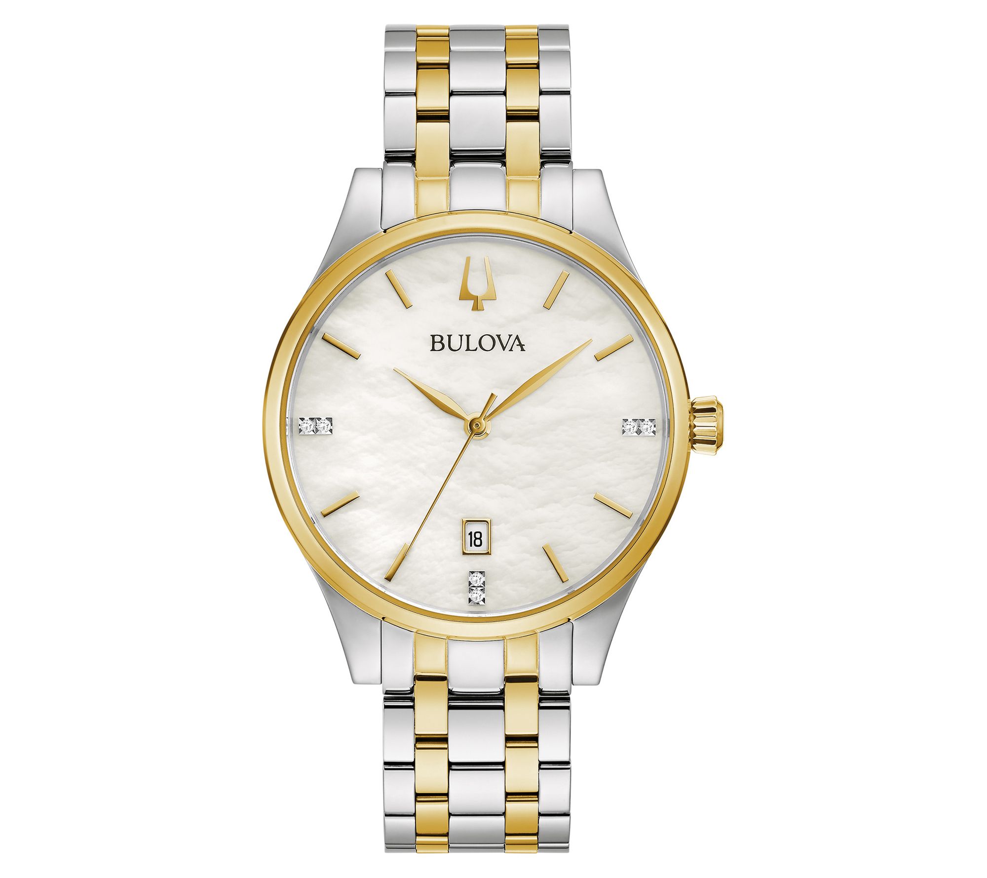 Bulova Women's Classic Two-Tone Diamond Accent atch