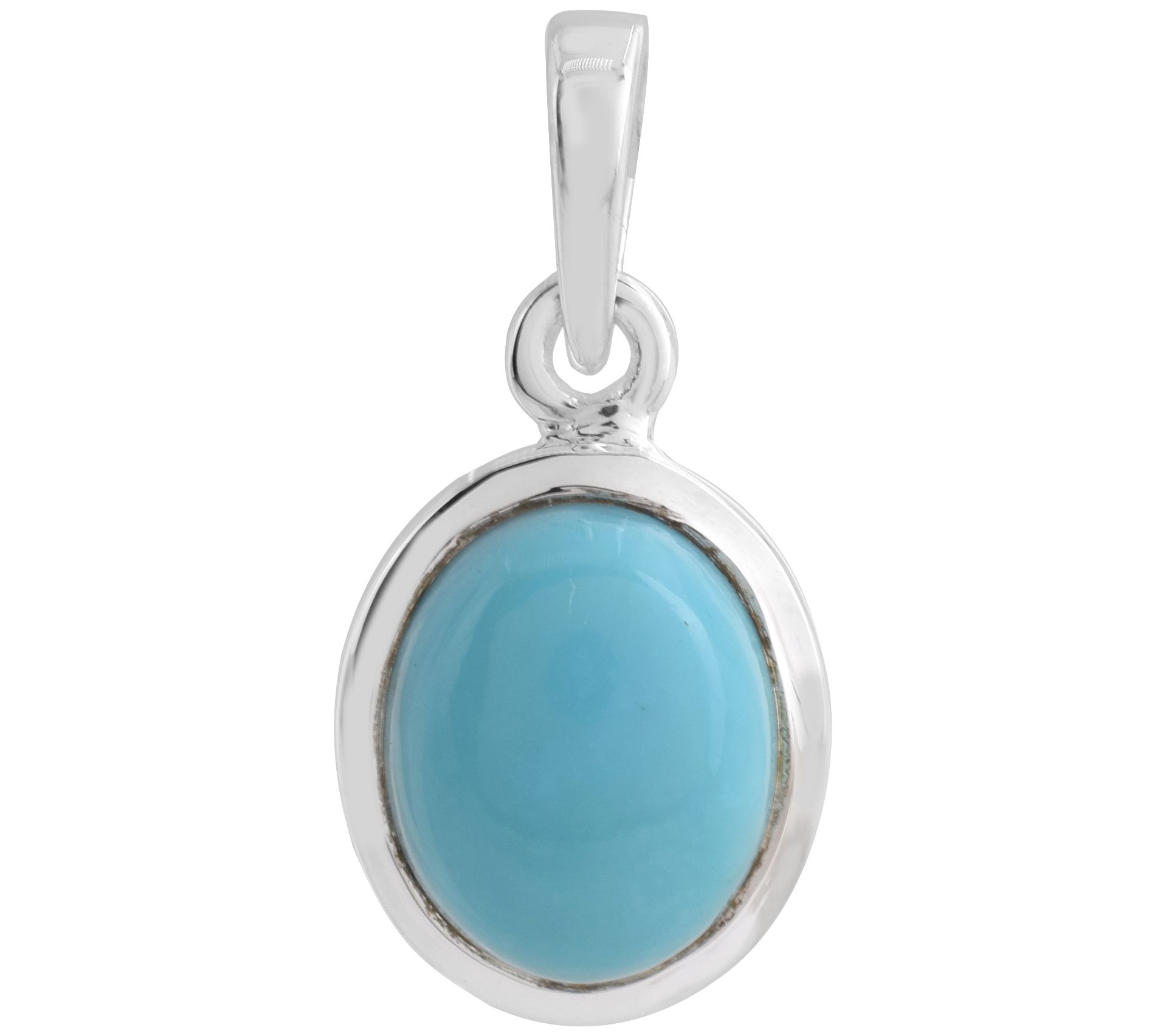 Affinity Gems Turquoise Slide Pendant, S terlinSilver