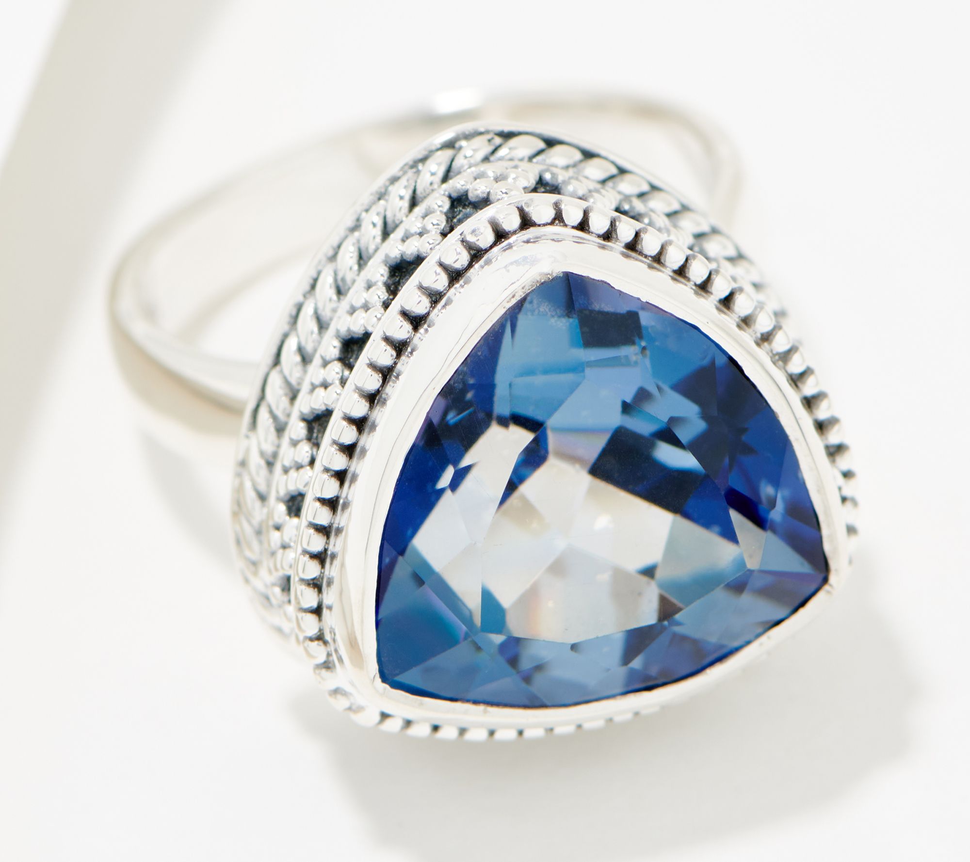 "As Is" Artisan Crafted by Robert Manse Trillion Faceted Ring