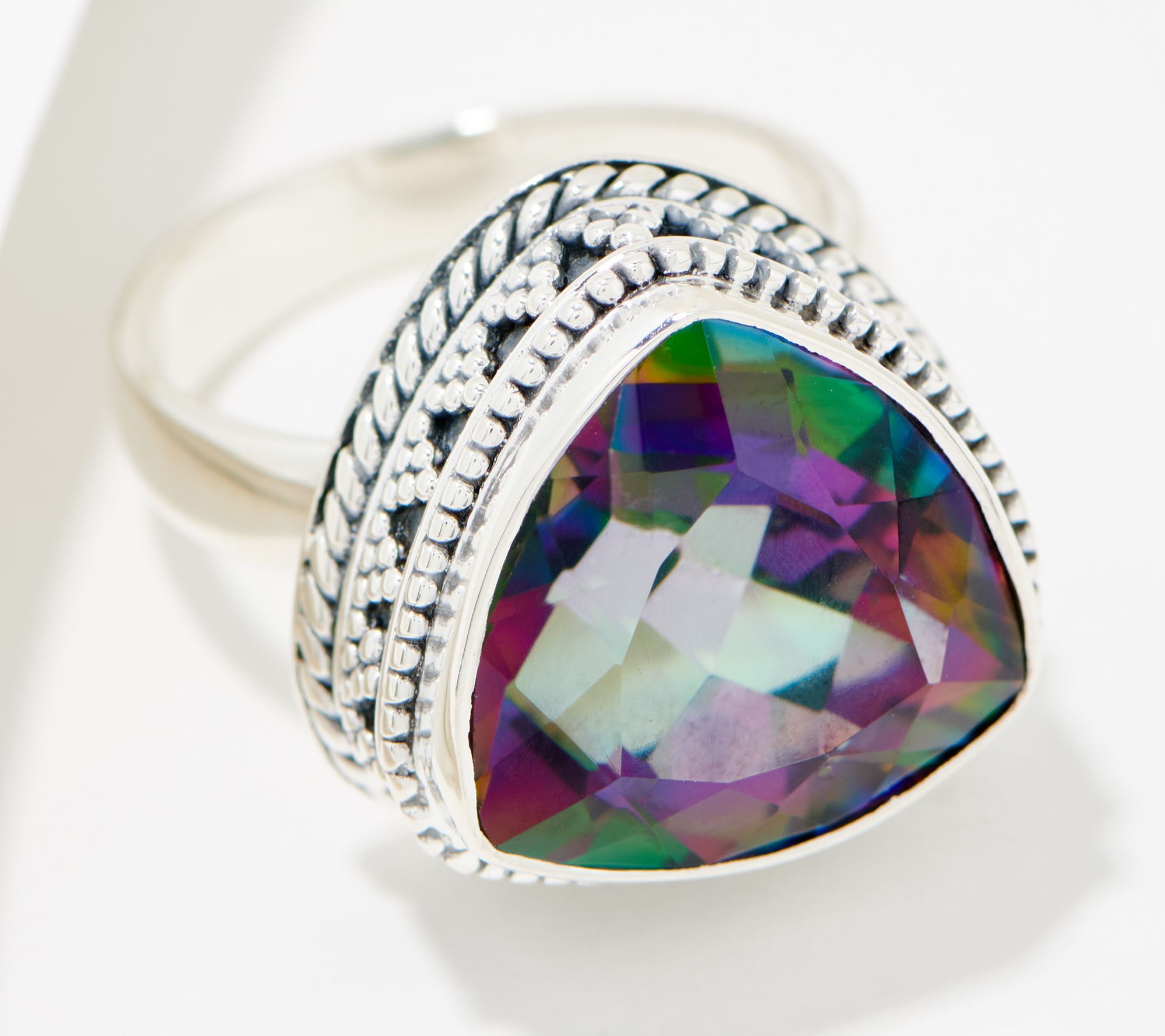 "As Is" Artisan Crafted by Robert Manse Trillion Faceted Ring