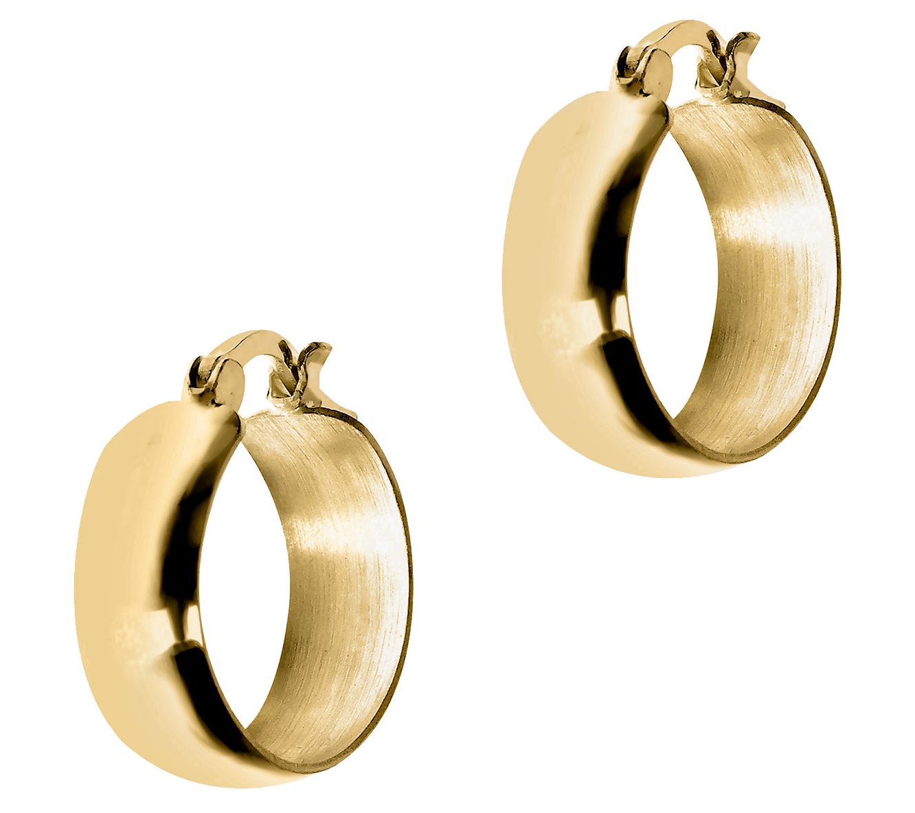 UltraFine Silver Polished Mini Round Hoop Earrings