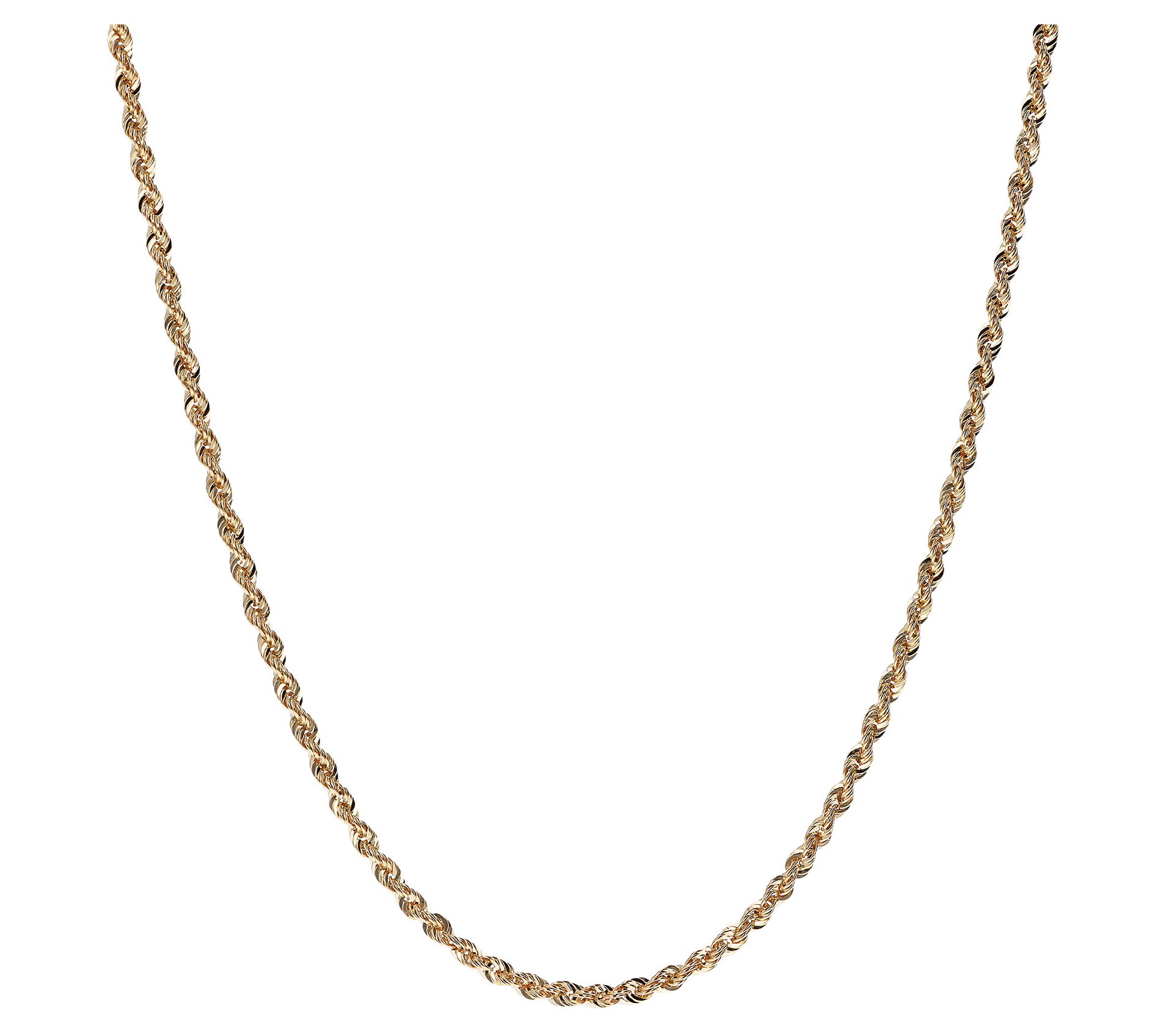 EternaGold 18" Rope Chain Necklace, 14K, 3.0g
