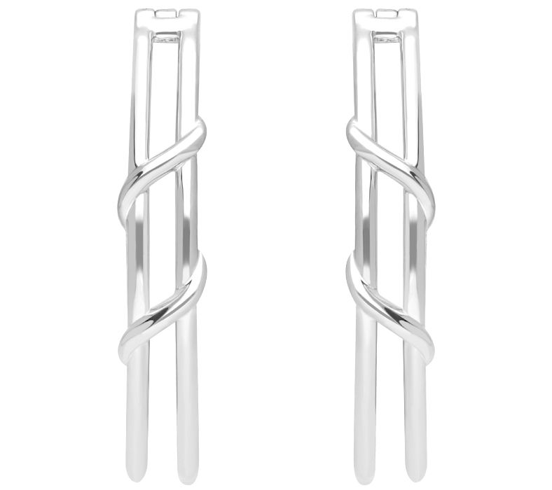 Ariva Sterling Silver Allegra Hoop Earrings