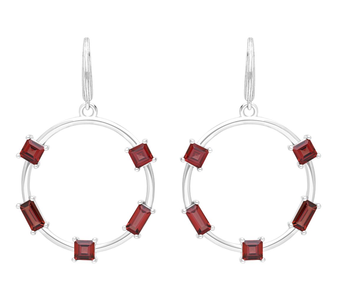 Ariva Silver Gemstone Jolie Earrings