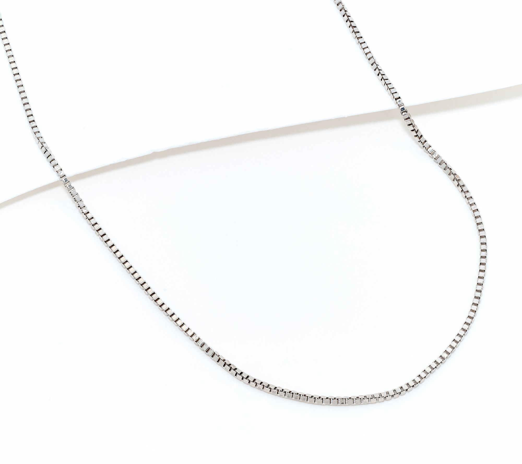 David Markstein 14K Gold Diamond Cut 18" Luxe Box Necklace