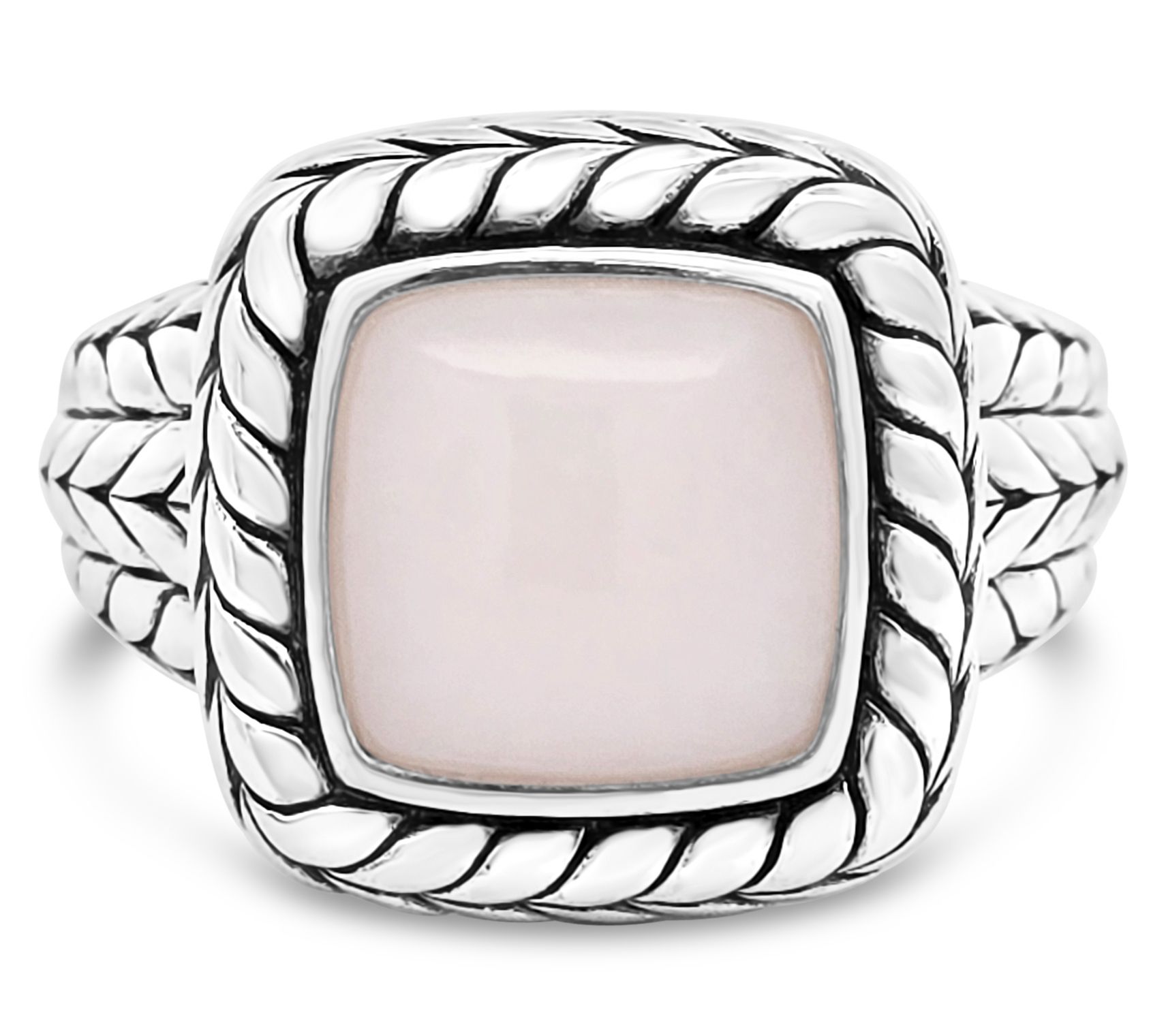 Tiffany Kay Studio Sterling Silver HerringbonePink Opal Ring