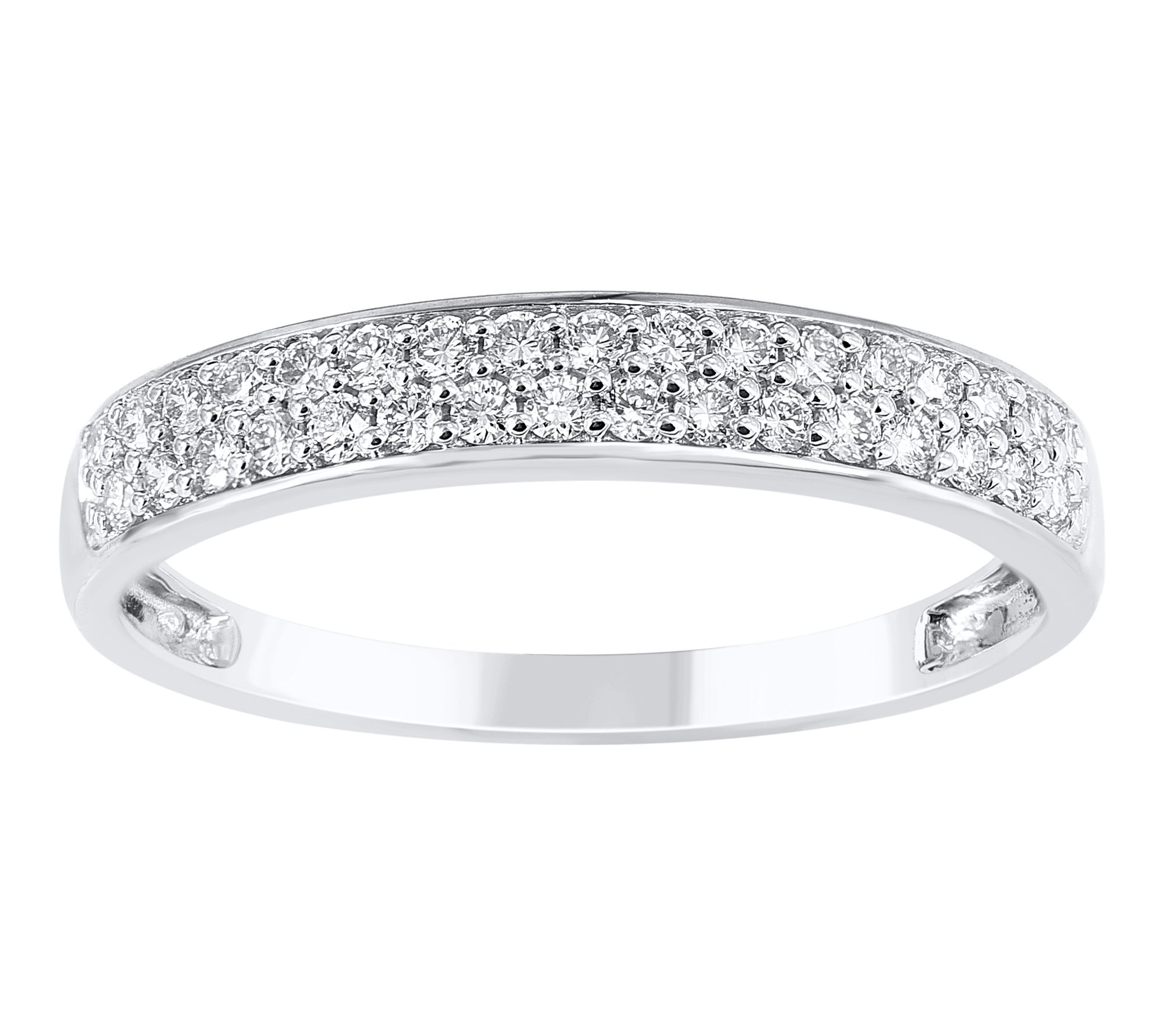 Affinity Diamonds 0.30 cttw Band Ring, SterlingSilver