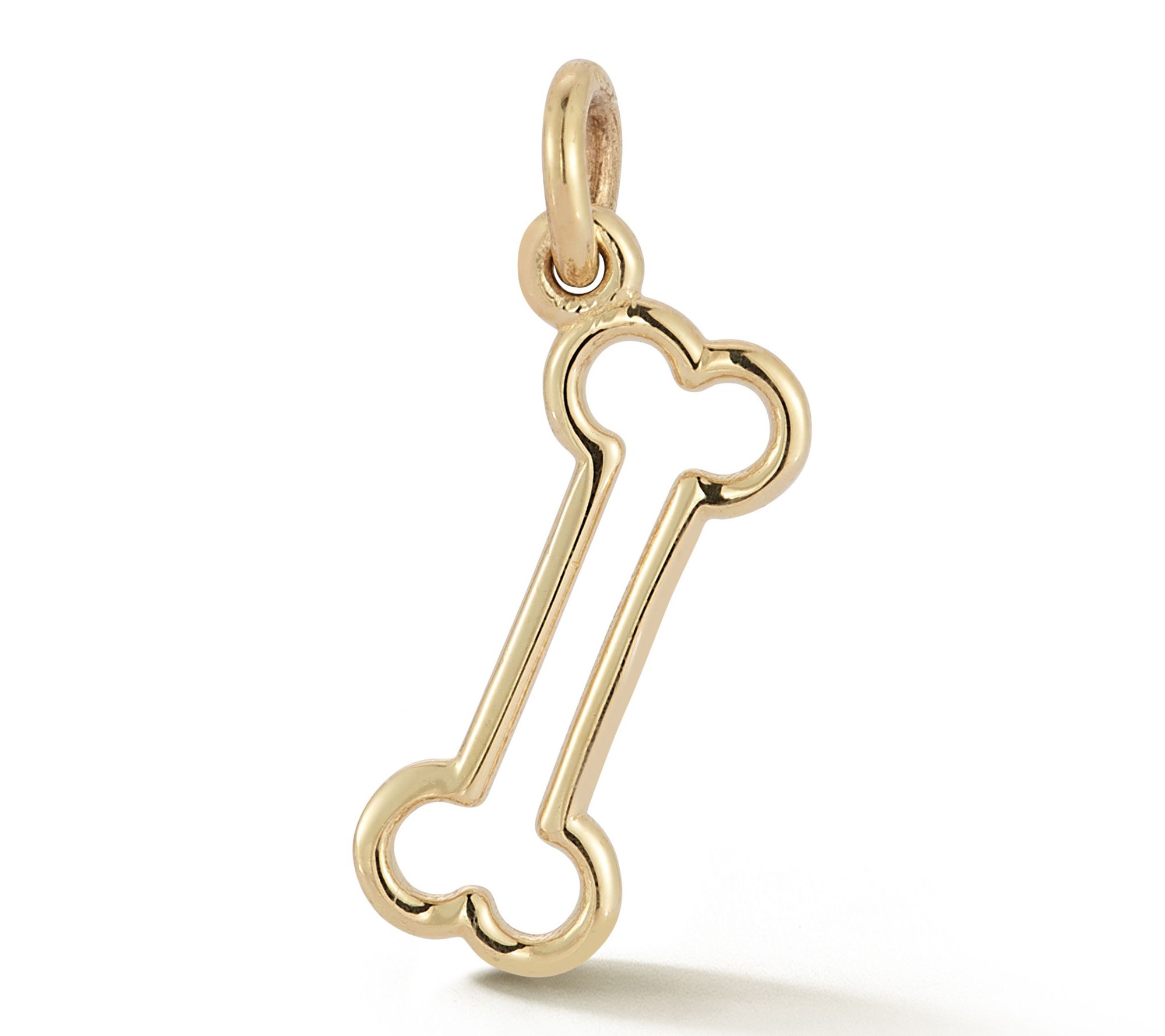  Italian Gold Bone Pendant, 14K