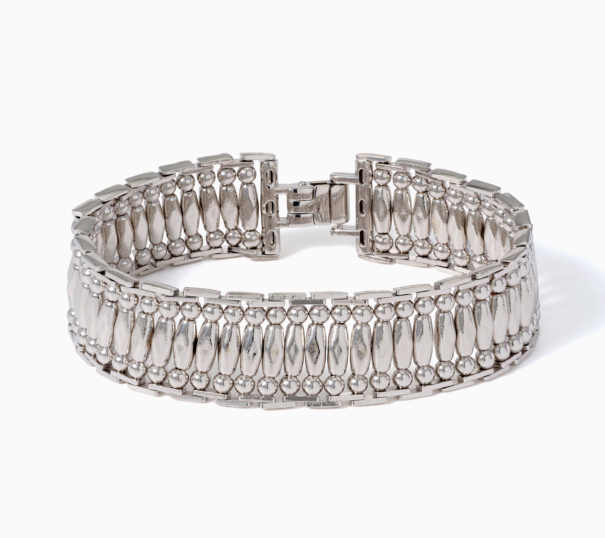 David Markstein Bronze Handcrafted Woven Bead Bracelet