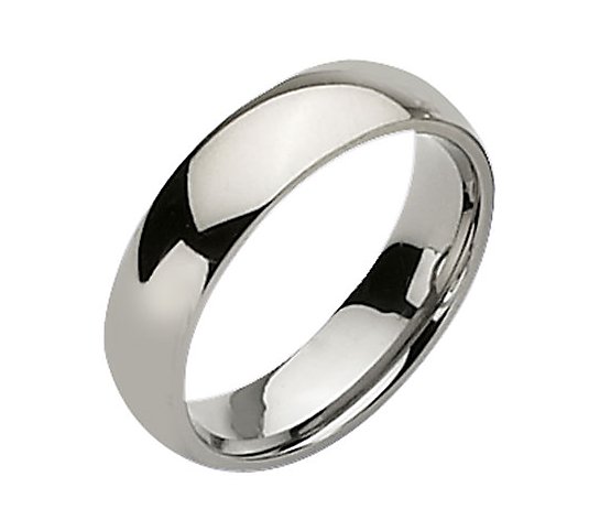 Titanium 6mm Polished Ring