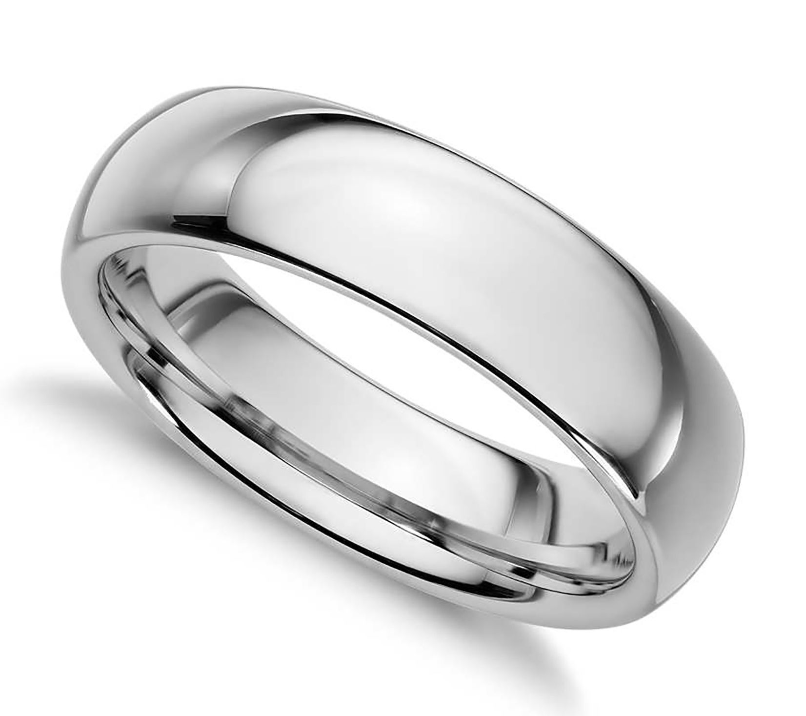 Sterling Silver 5MM Silk Fit Unisex Wedding B and Ring - QVC.com