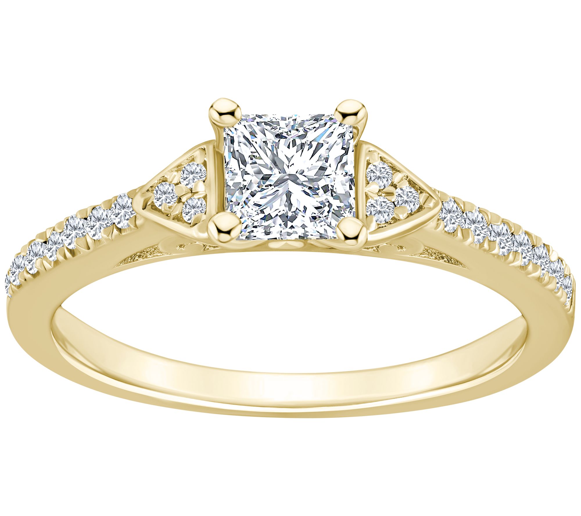Affinity 0.65 cttw Diamond Engagement Rin g, 14K Gold