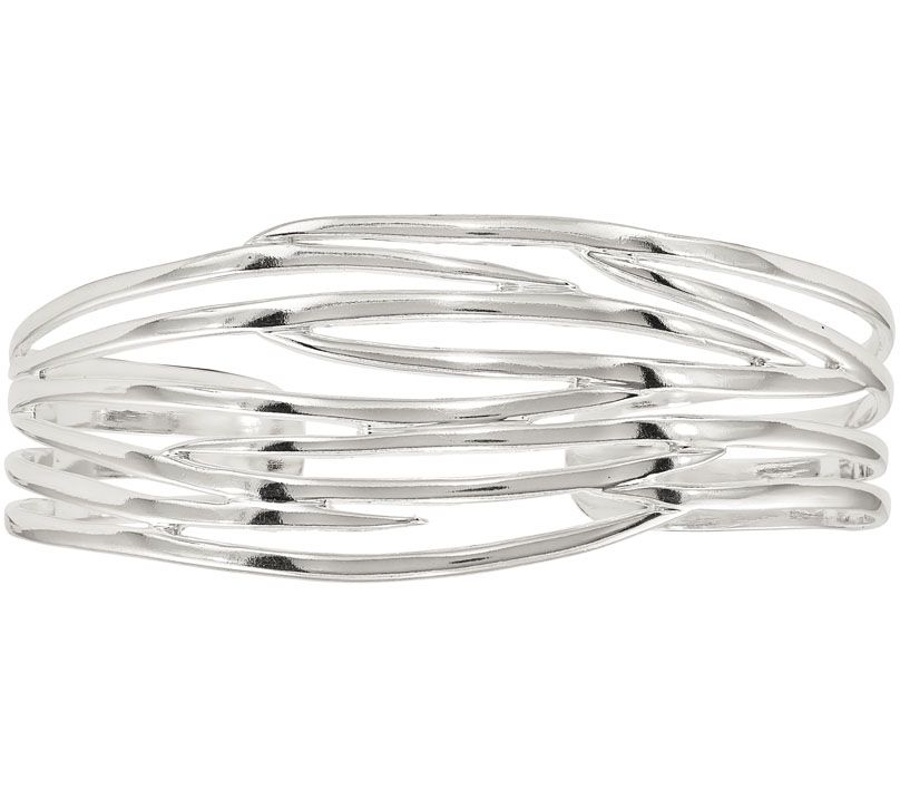 Sterling Cutout Cuff, 22.0g by Silver Style - QVC.com