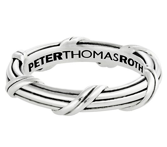 Peter Thomas Roth Sterling Ribbon & Reed Signature Band Ring