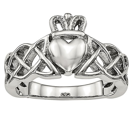 USA Seller Celtic Claddagh Ring Sterling Silver 925 Best Deal Jewelry Size 5