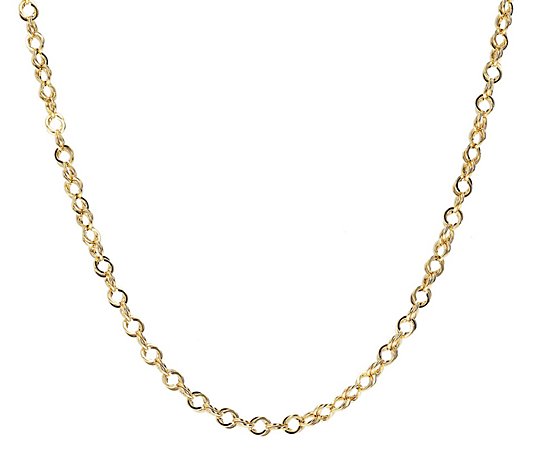 Italian Gold Polished Double Link 20" Chain, 14K 4.0g