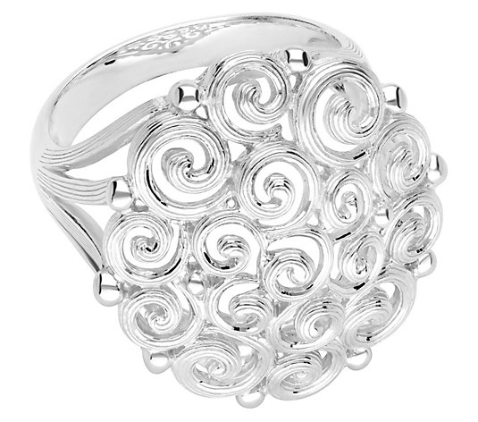 Ariva Sterling Silver Spiral Ring