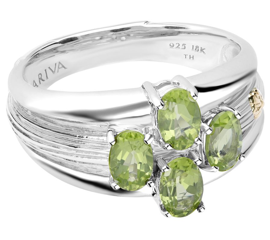 Ariva Sterling Silver Gemstone Ring