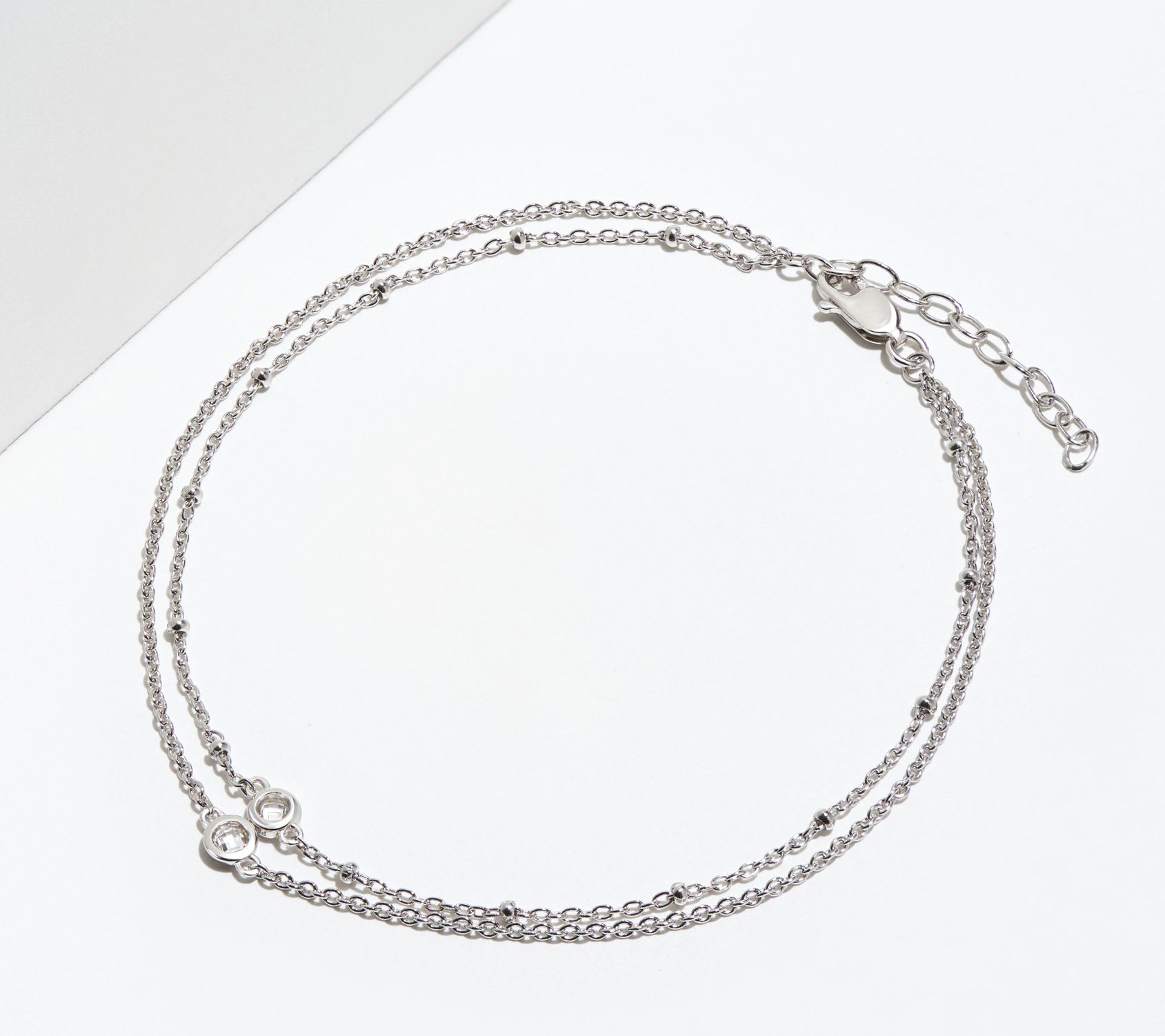 Qvc diamonique on sale ankle bracelet