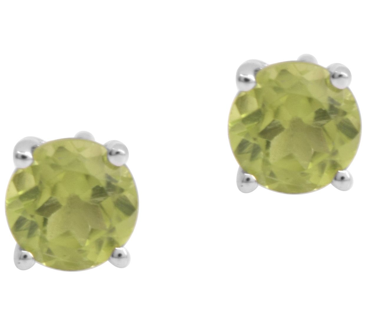 Affinity Gems 0.80 cttw Peridot Stud Earr ings,Sterling