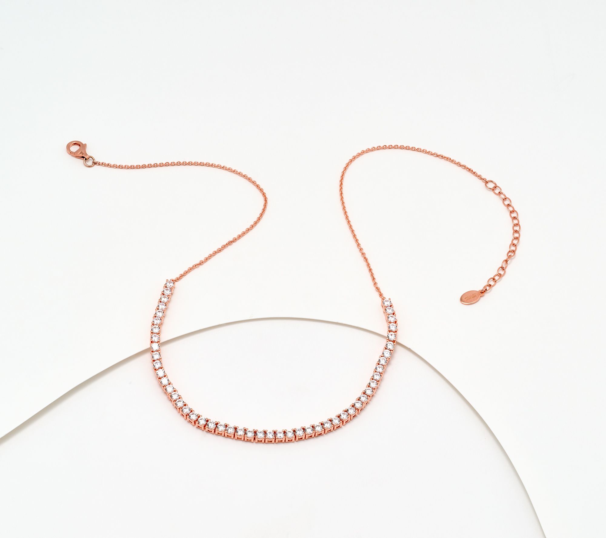 Diamonique x Kathy Levine High Society Necklace, Sterling Silver