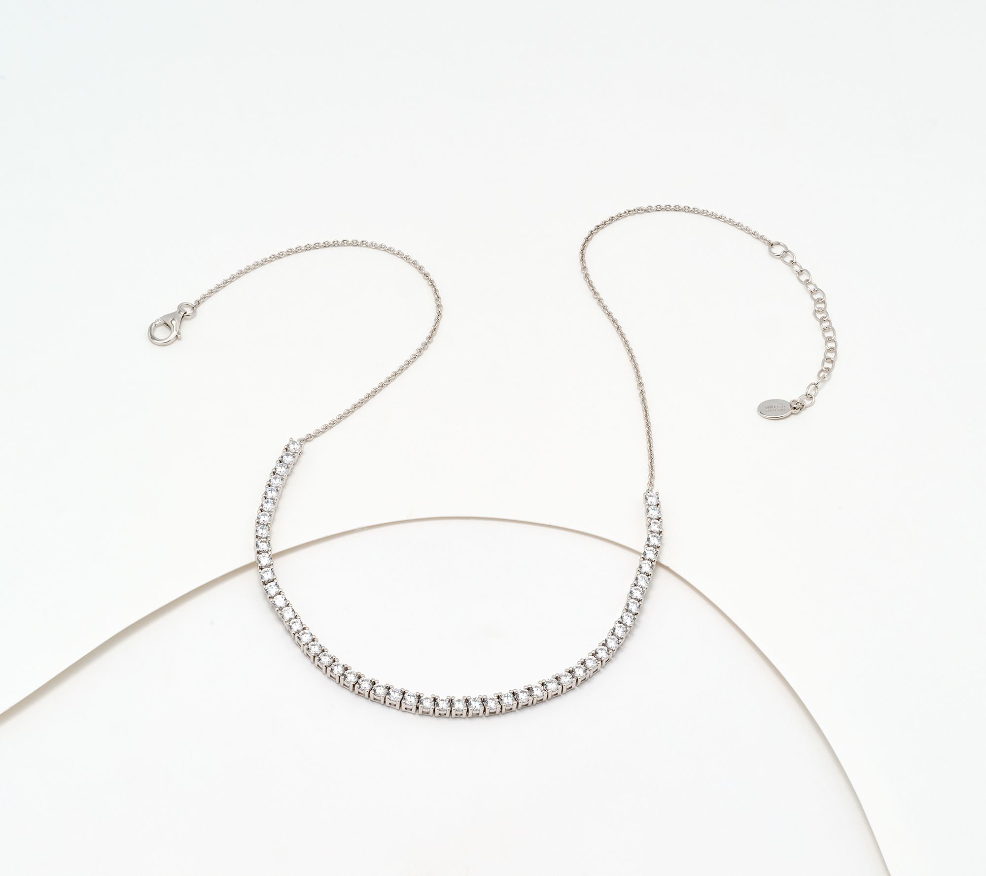 Diamonique x Kathy Levine High Society Necklace, Sterling Silver