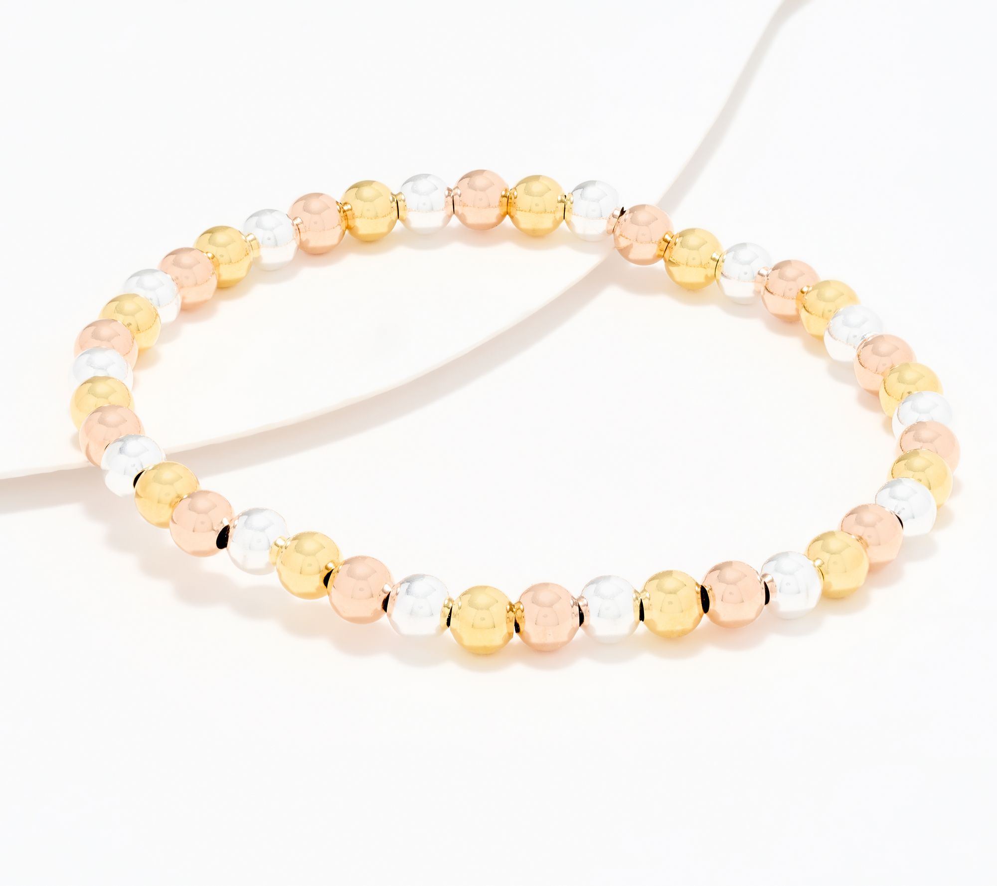  UltraFine 950 Silver Polished 5mm Bead Bracelet