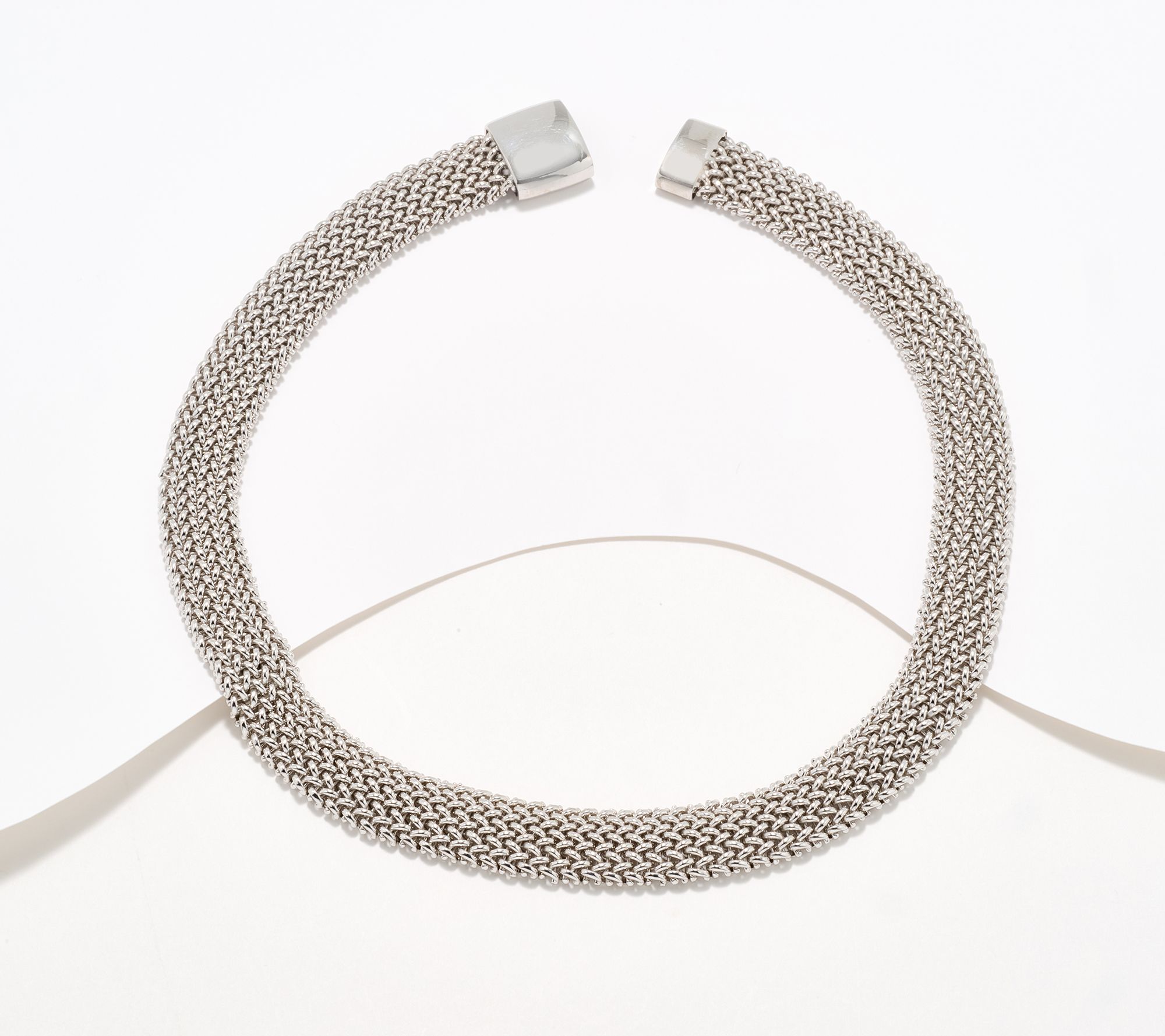 David Markstein Bronze Italian Tessuto Magnetic Necklace