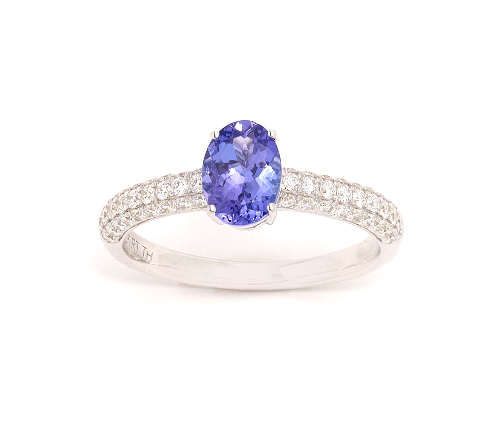 Pure Tanzanite by Jeff Moseley 1.40 cttw Oval Ring, 18K Gold