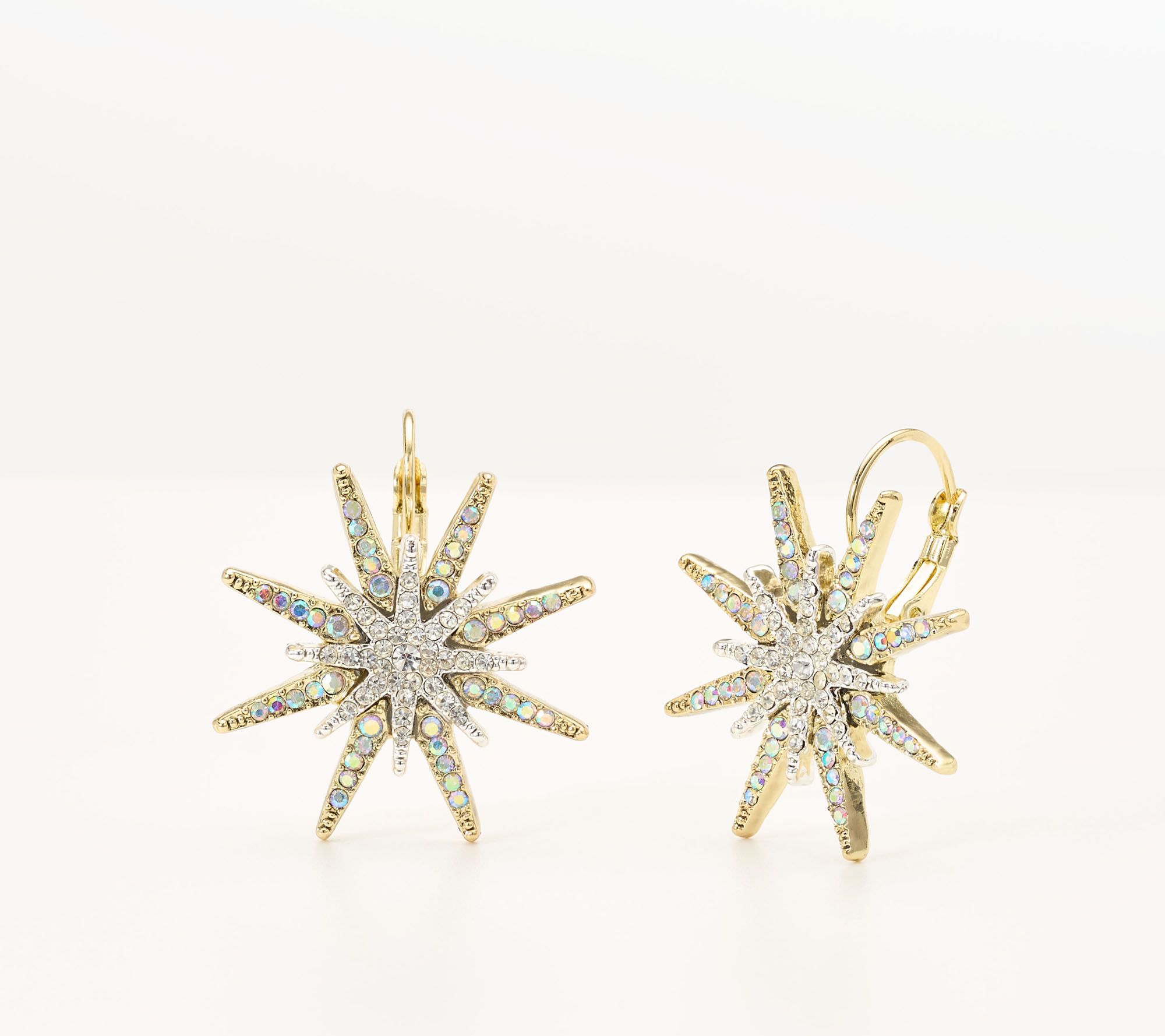  Kirks Folly Stella Luna Crystal Leverback Earrings - J458586