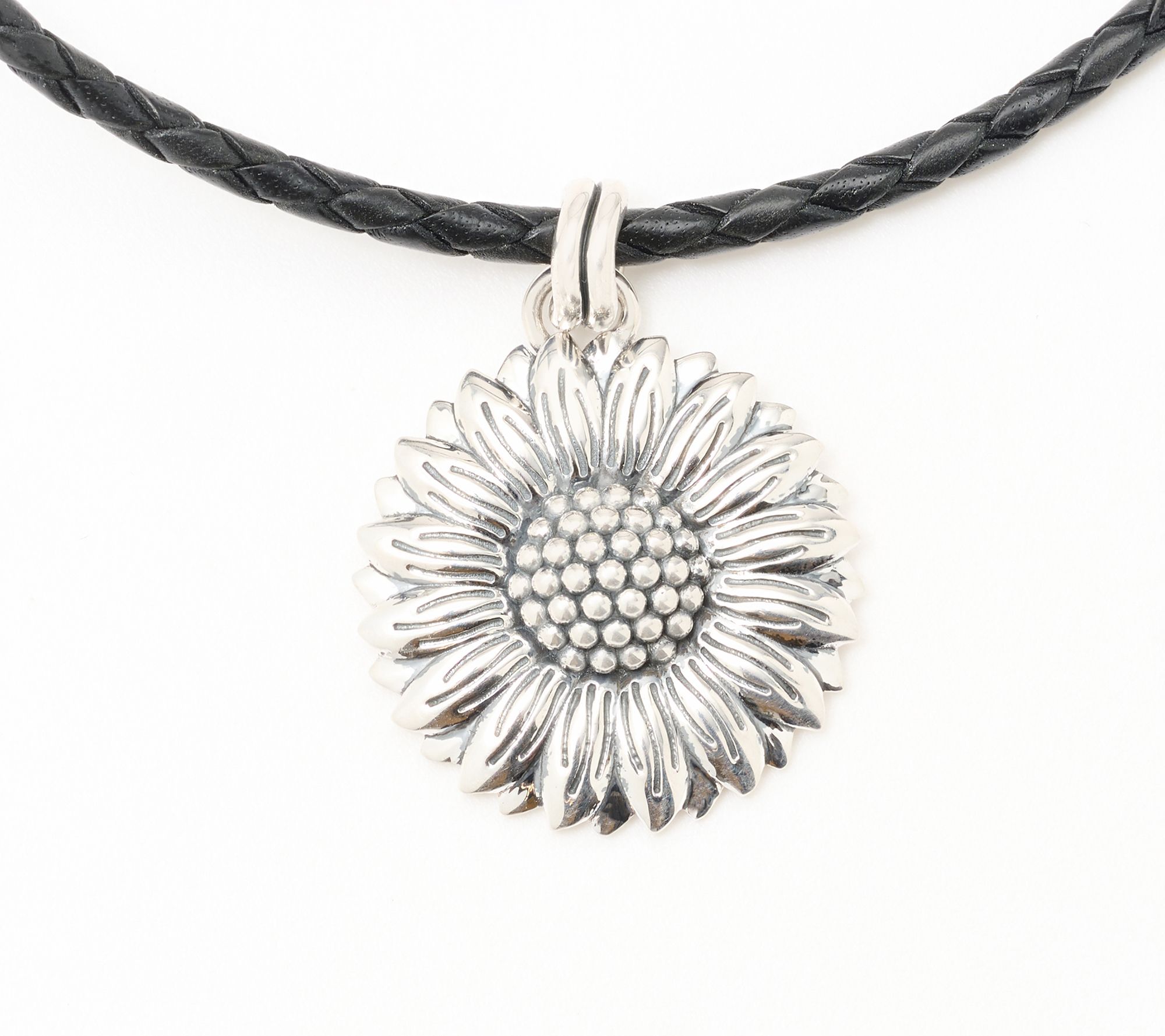 Christian James by Scott Grimes Sterling Silver 18" Sunflower Necklace