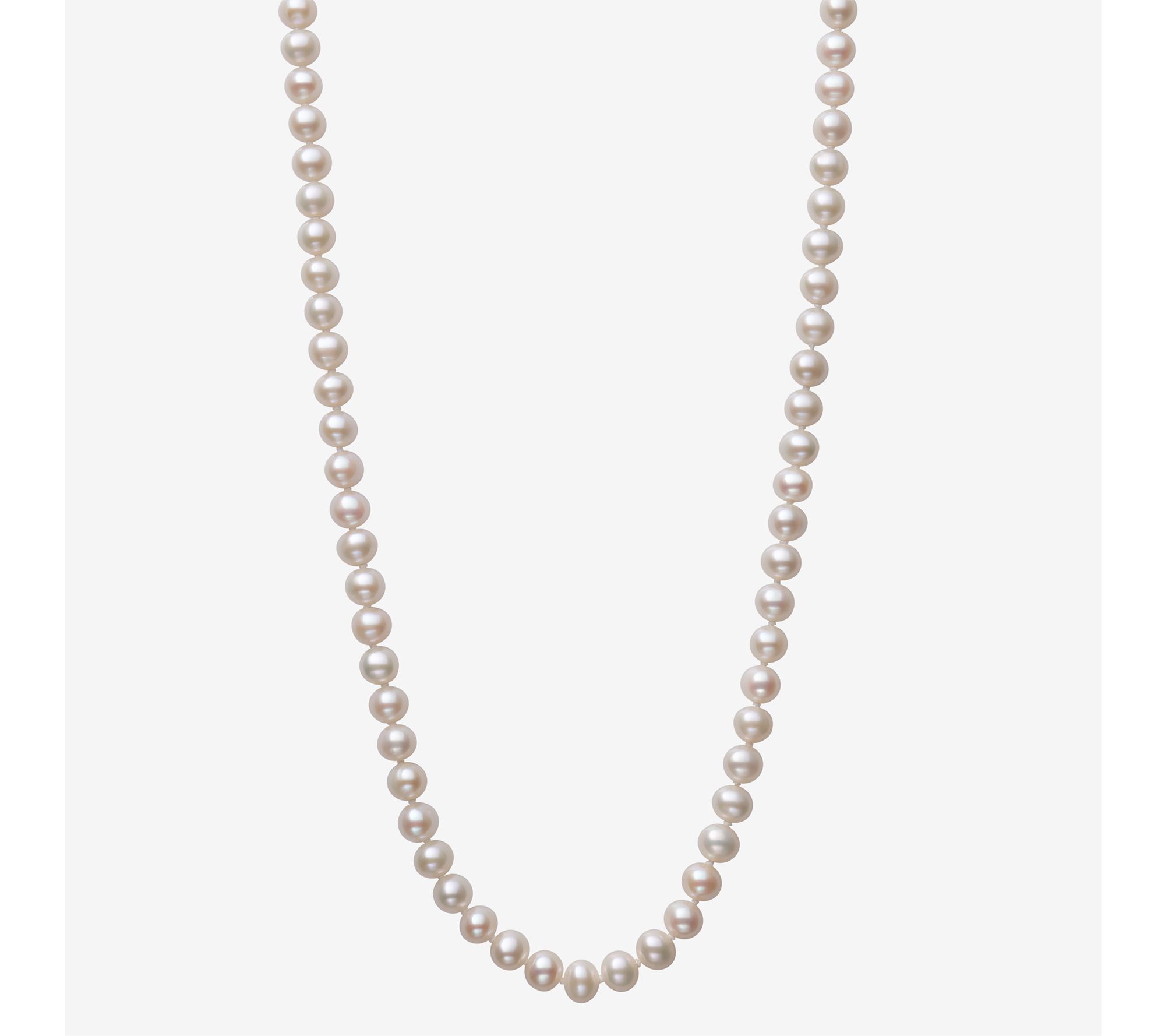 Amour De Pearl 6-7mm White Pearl Necklace, 14KGold