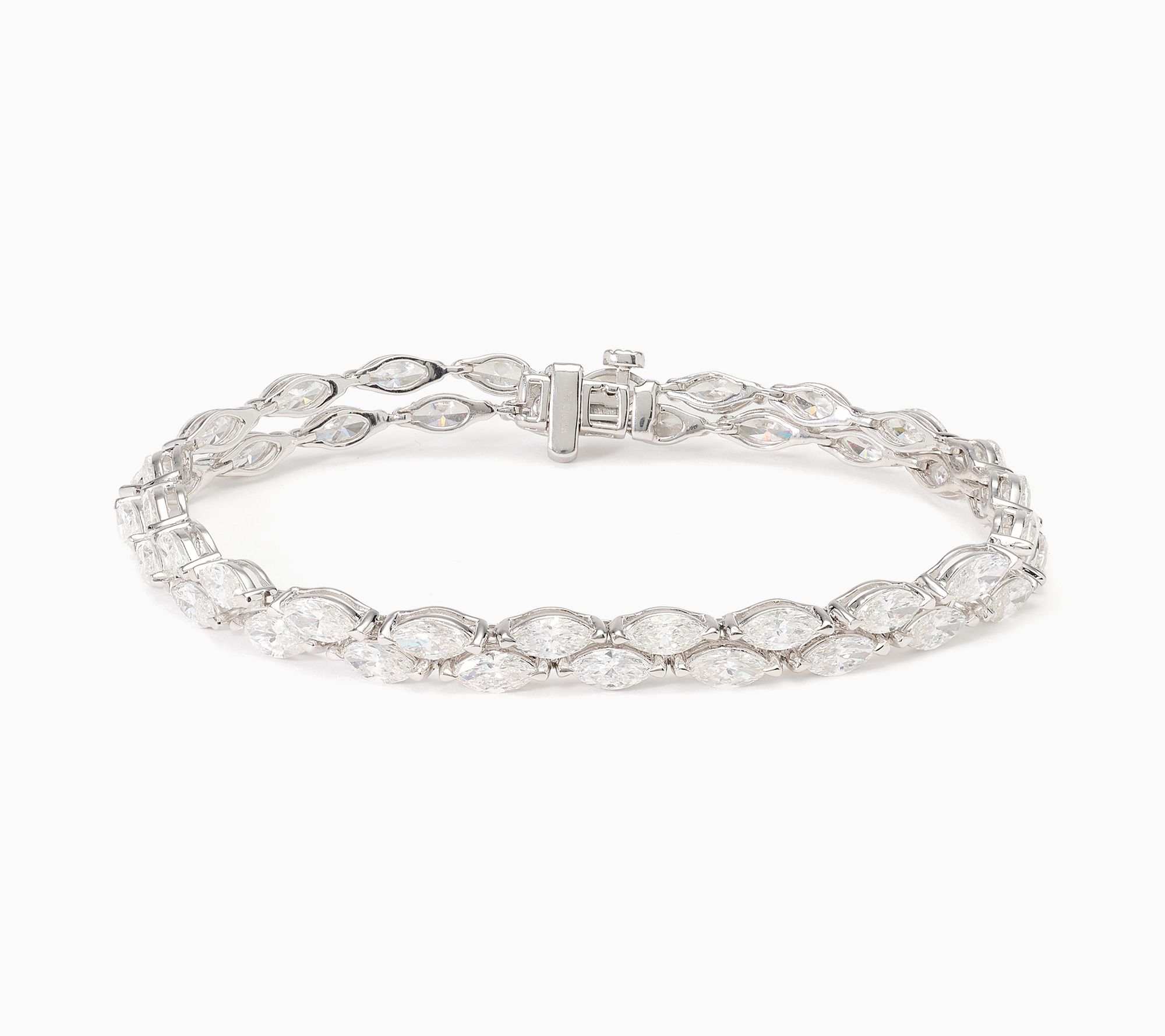 Fire Light Lab Grown Diamonds 10.50 ctw Double Row Bracelet