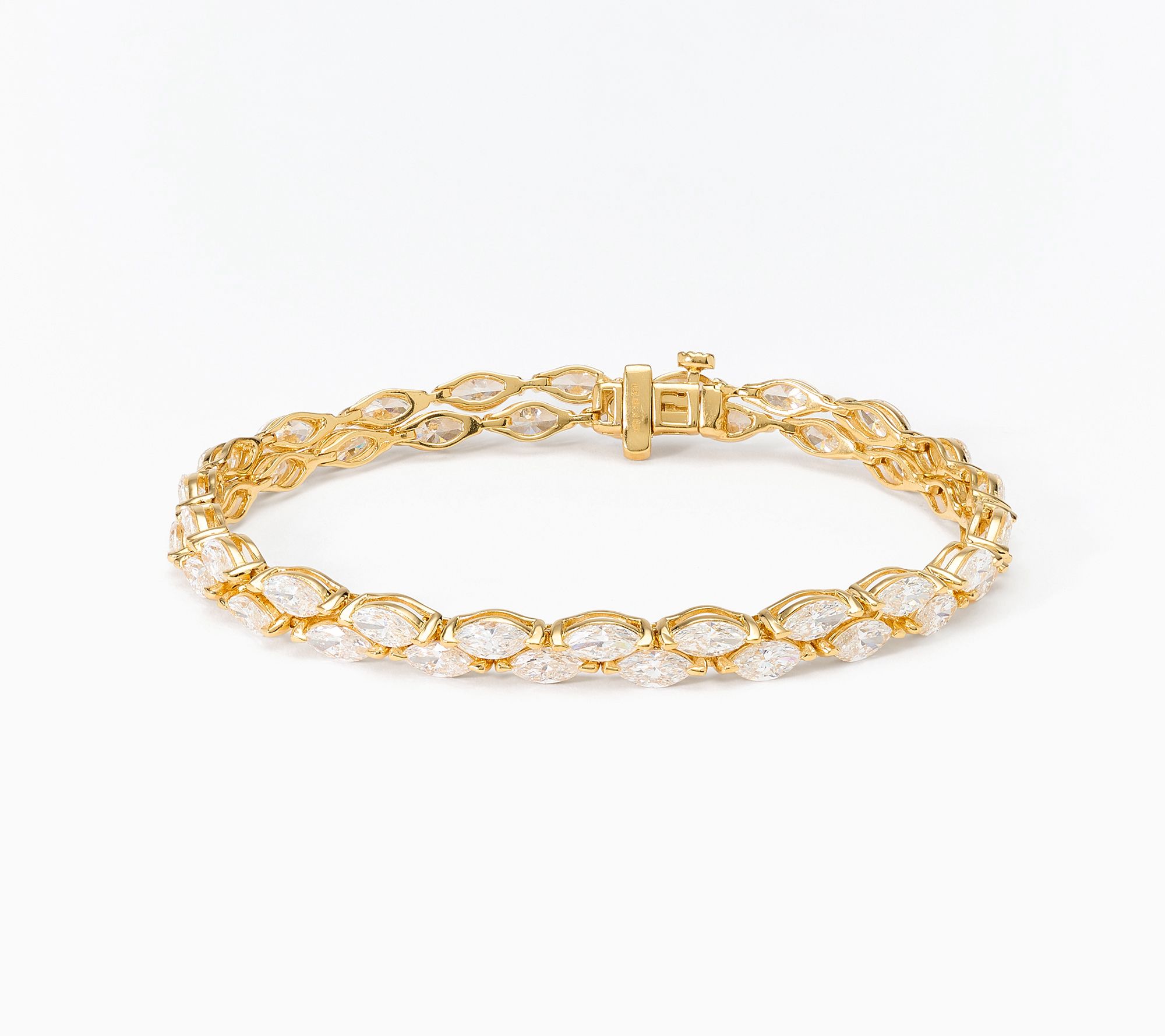 Fire Light Lab Grown Diamonds 10.50 ctw Double Row Bracelet