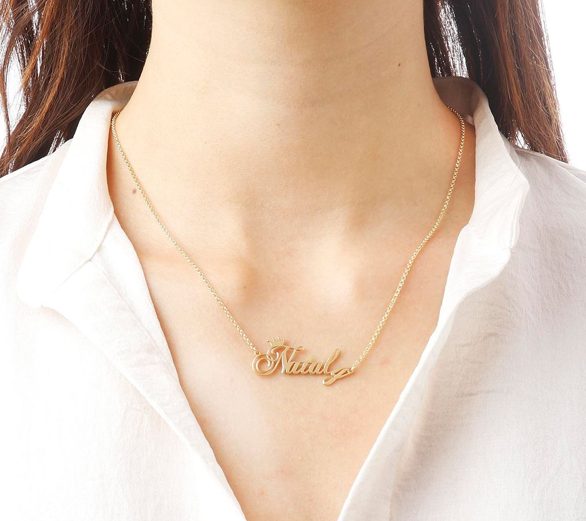 qvc name necklace