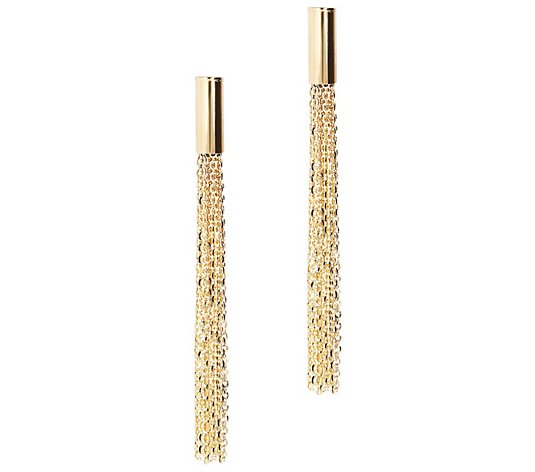 Italian Gold Multi-Chain Dangle Earrings, 14K Gold
