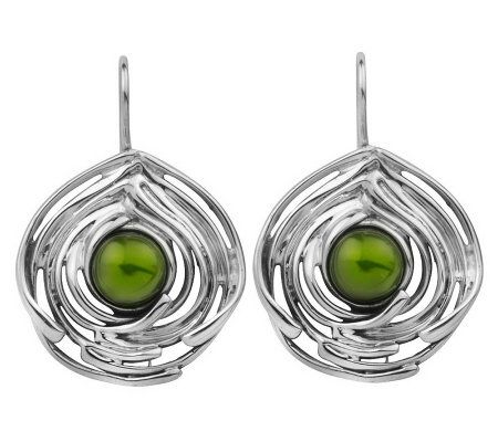 Hagit Cultured Pearl Sculpted Earrings, Sterling