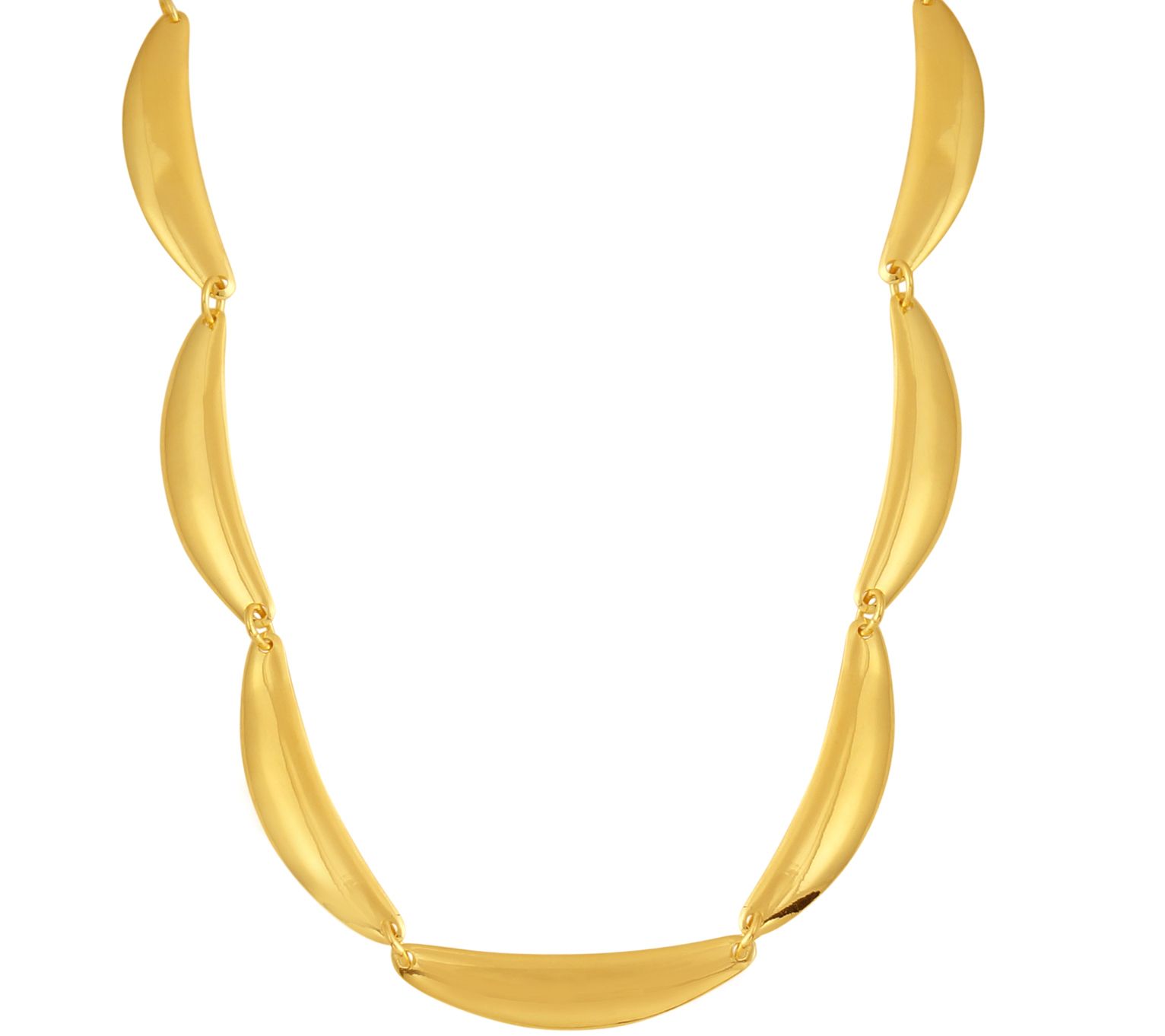 Sterling Scalloped Collar Necklace by Silver Style