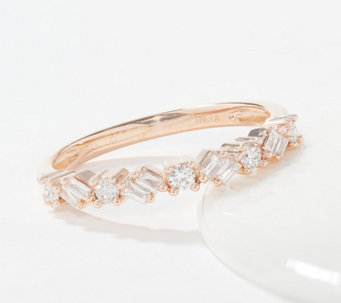 Affinity Diamonds Baguette & Round 14K Gold Ring, 0.25cttw - J370687