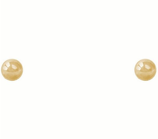 14K Yellow Gold 2mm BallStud Earrings