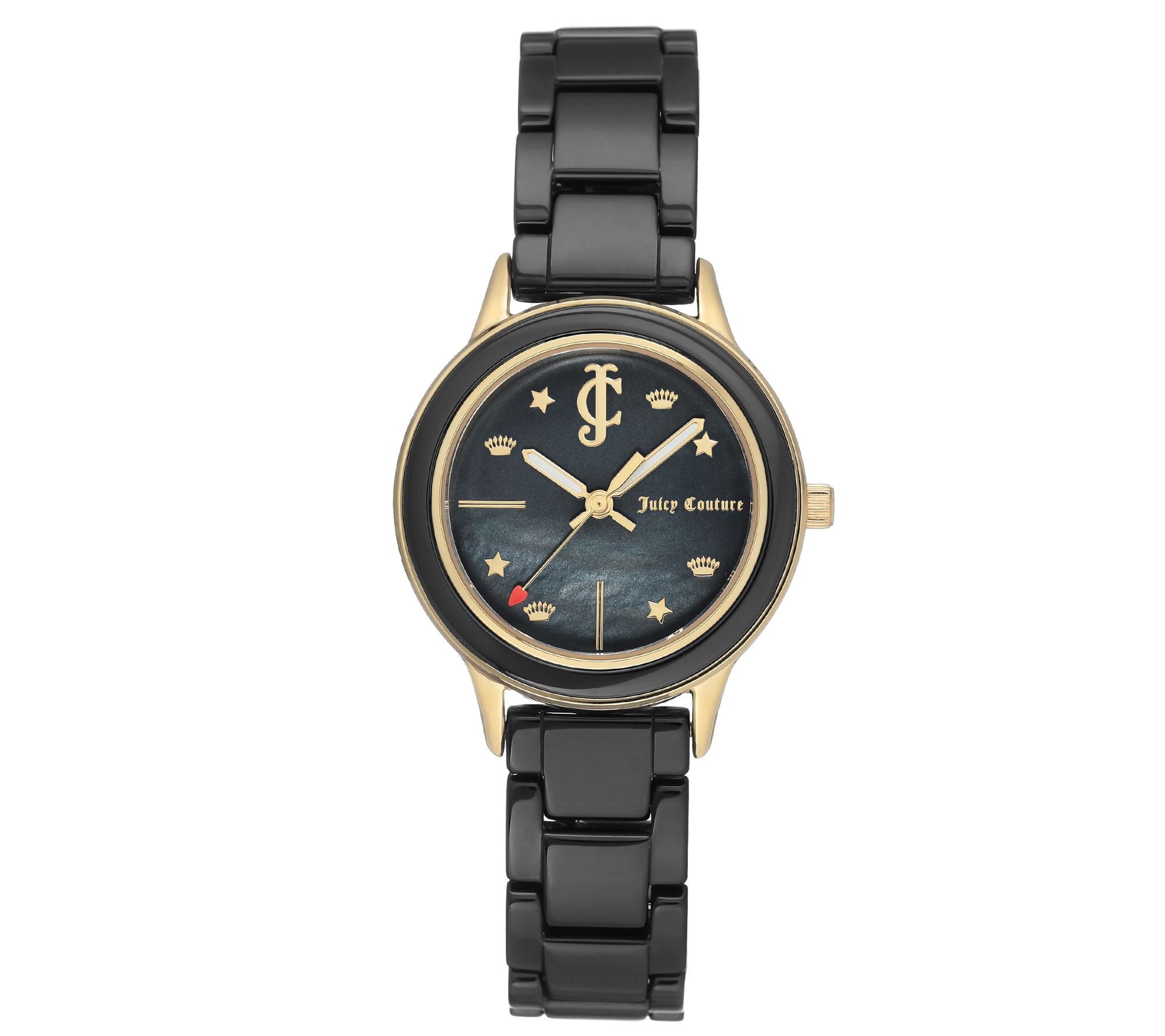 Juicy Couture Black Ceramic Watch w/ Mother-of-Pearl Dial - QVC.com