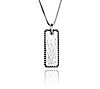 Or Paz Sterling Silver Personalized Bar Pendantw/ Chain, 1 of 3
