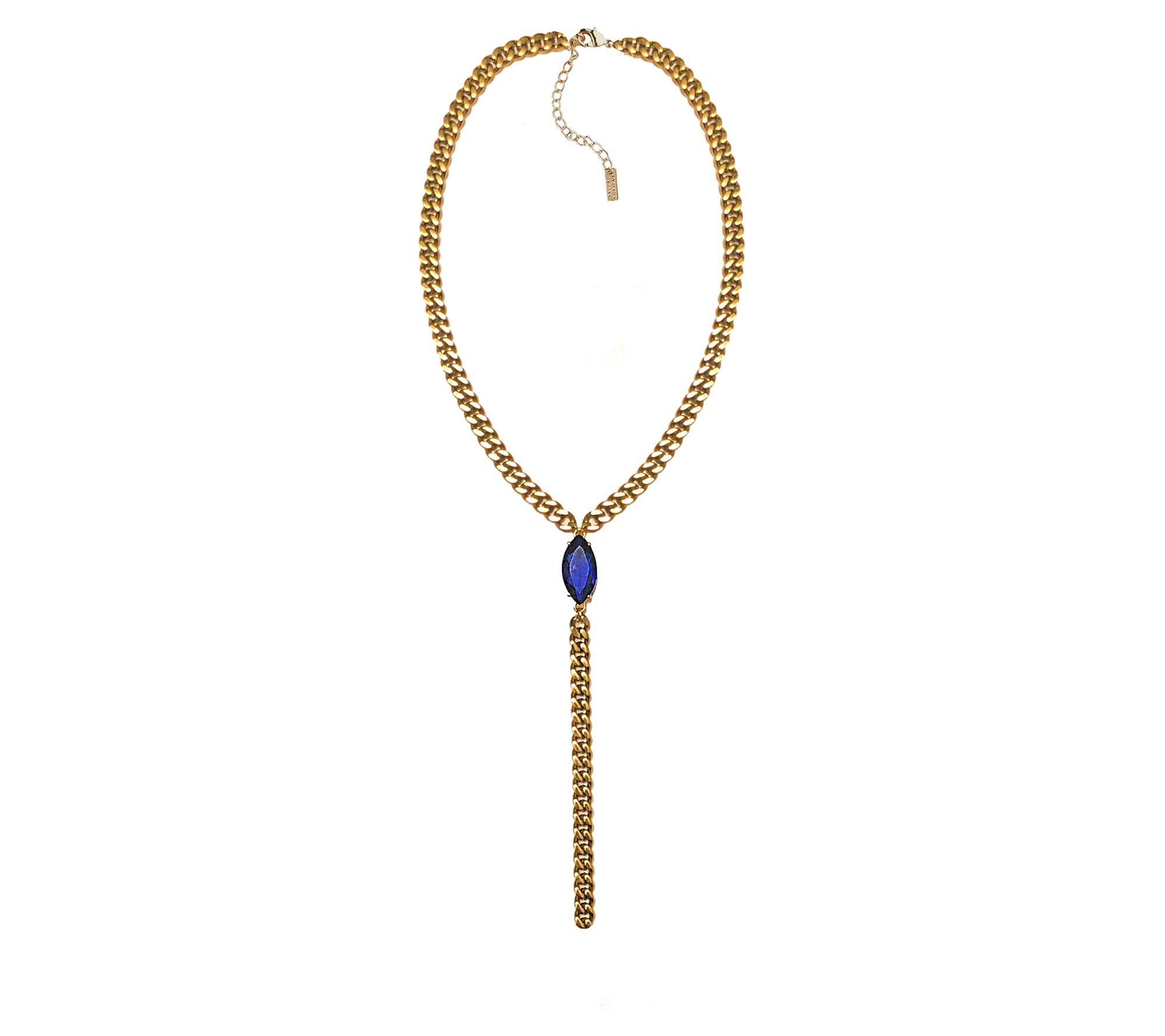 Adriana Pappas Designs Marquise Station Necklac
