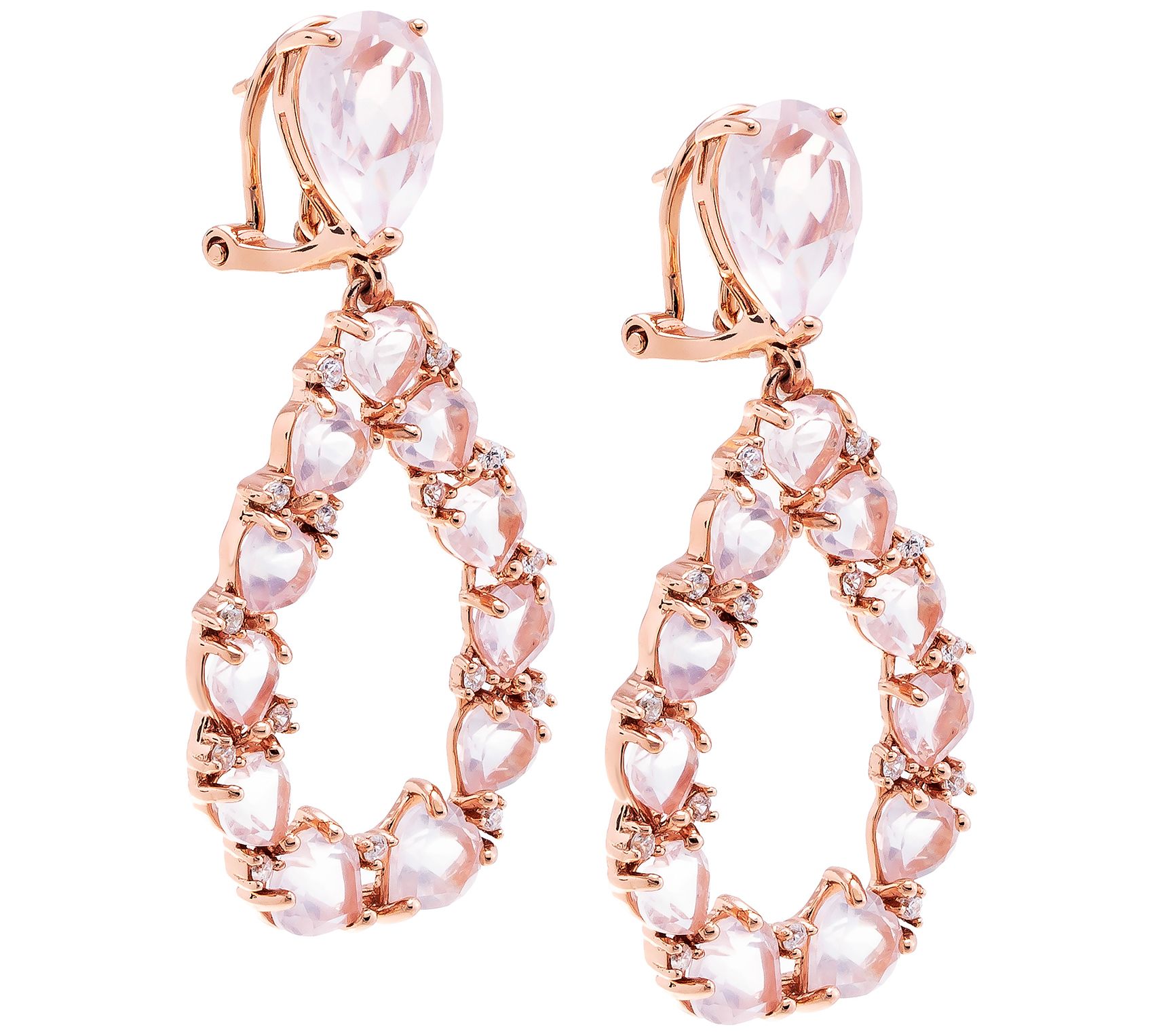 Affinity Gems Gemstone Tear Drop Earrings, Sterling Silver