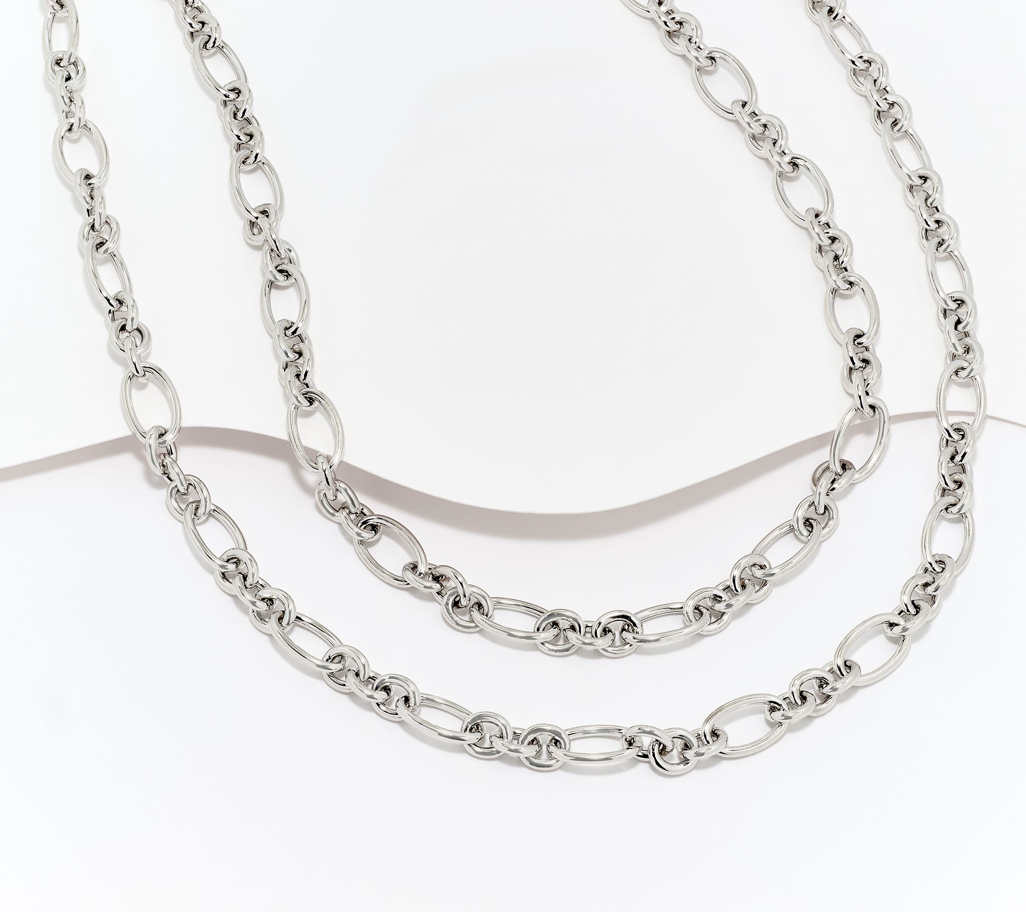 David Markstein Bronze 60" Fancy Rolo Necklace