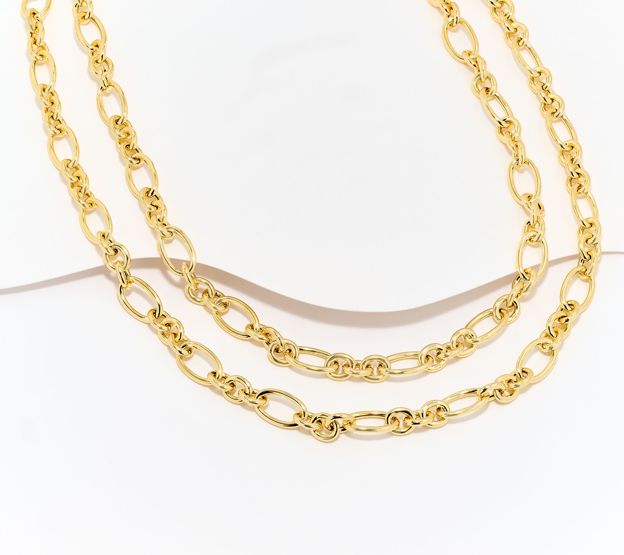 David Markstein Bronze 60" Fancy Rolo Necklace