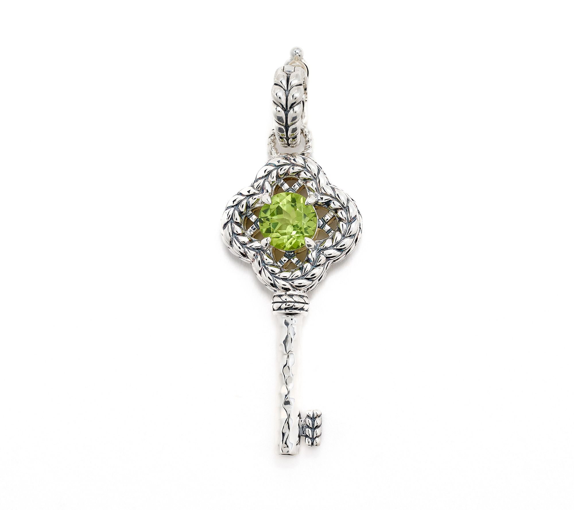 JAI Sterling Silver Gemstone Key of Love Enhancer